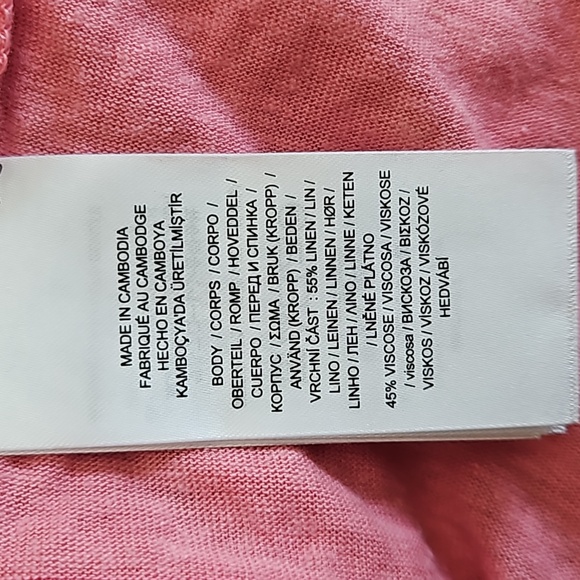 🍾Host Pick!🍾 NWT $115 Lauren LRL Pink Ruffle V-Neck Top [size M] - Picture 7 of 8